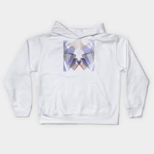 Geometric lineart galaxy purple Kids Hoodie